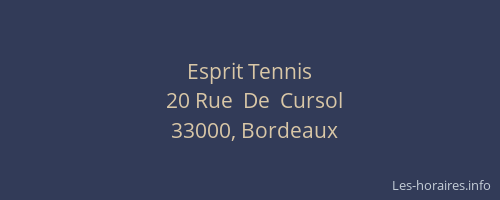 Esprit Tennis