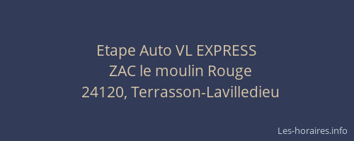Etape Auto VL EXPRESS