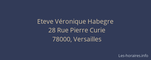 Eteve Véronique Habegre