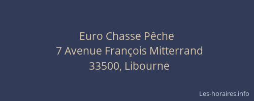 Euro Chasse Pêche