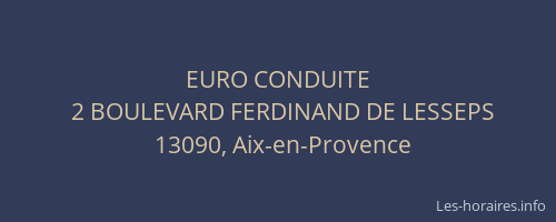 EURO CONDUITE