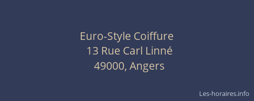 Euro-Style Coiffure