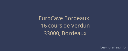 EuroCave Bordeaux