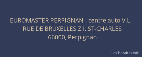 EUROMASTER PERPIGNAN - centre auto V.L.