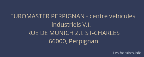 EUROMASTER PERPIGNAN - centre véhicules industriels V.I.