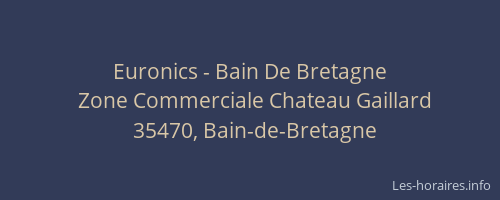 Euronics - Bain De Bretagne