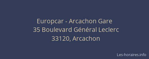 Europcar - Arcachon Gare