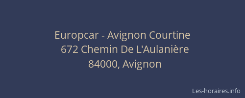 Europcar - Avignon Courtine