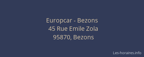 Europcar - Bezons