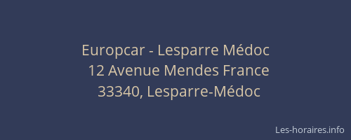 Europcar - Lesparre Médoc