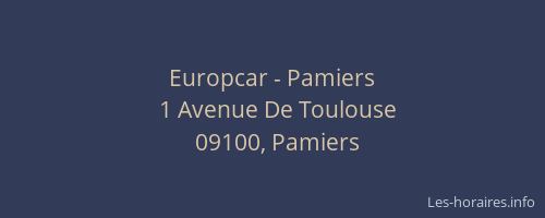 Europcar - Pamiers