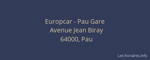 Europcar - Pau Gare