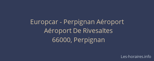 Europcar - Perpignan Aéroport