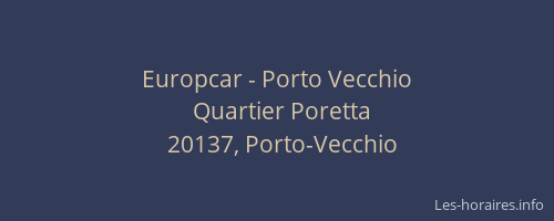 Europcar - Porto Vecchio