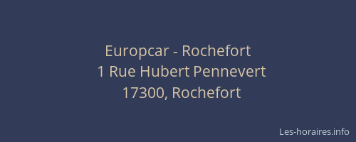 Europcar - Rochefort