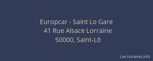 Europcar - Saint Lo Gare
