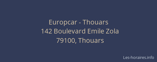 Europcar - Thouars