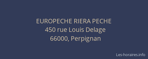 EUROPECHE RIERA PECHE