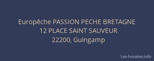 Europêche PASSION PECHE BRETAGNE