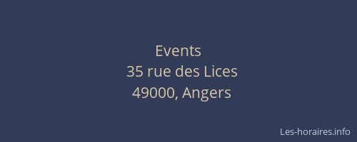 Events