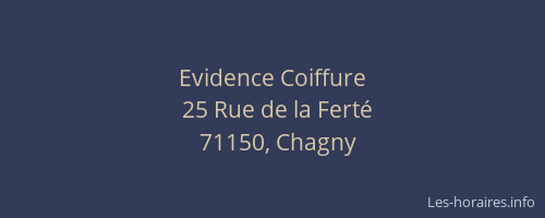 Evidence Coiffure