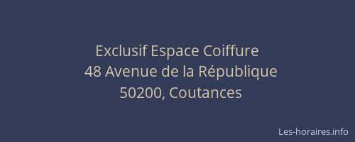 Exclusif Espace Coiffure