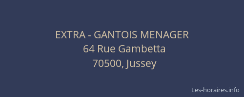 EXTRA - GANTOIS MENAGER