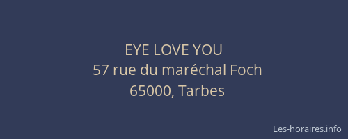 EYE LOVE YOU