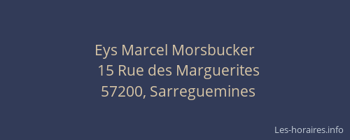 Eys Marcel Morsbucker