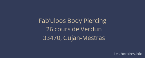 Fab'uloos Body Piercing