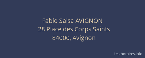 Fabio Salsa AVIGNON