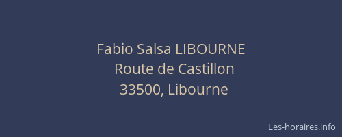 Fabio Salsa LIBOURNE