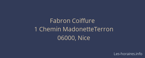 Fabron Coiffure