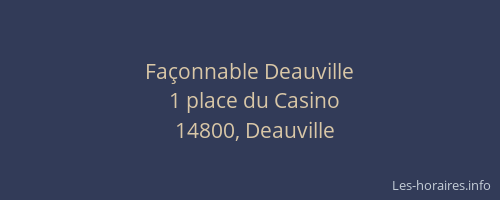 Façonnable Deauville