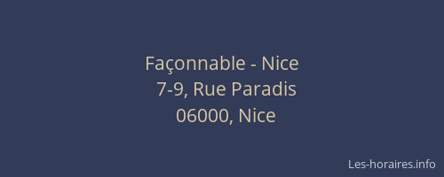Façonnable - Nice