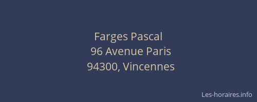 Farges Pascal