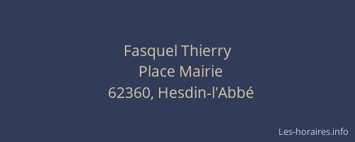 Fasquel Thierry