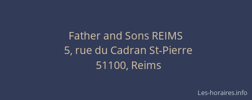 Father and Sons REIMS