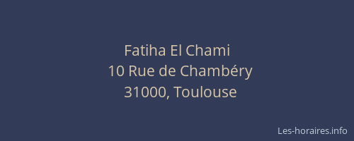 Fatiha El Chami