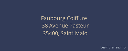 Faubourg Coiffure