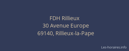 FDH Rillieux