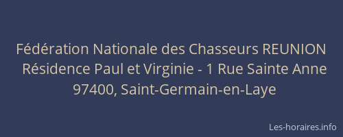 Fédération Nationale des Chasseurs REUNION