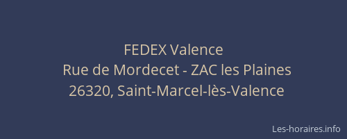 FEDEX Valence
