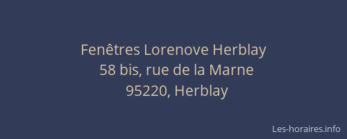 Fenêtres Lorenove Herblay