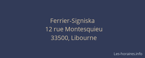 Ferrier-Signiska