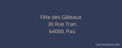 Fête des Gâteaux