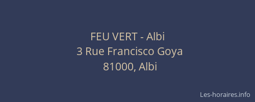 FEU VERT - Albi