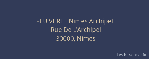 FEU VERT - Nîmes Archipel