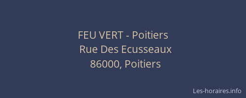 FEU VERT - Poitiers