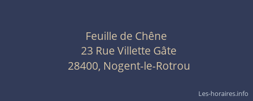 Feuille de Chêne